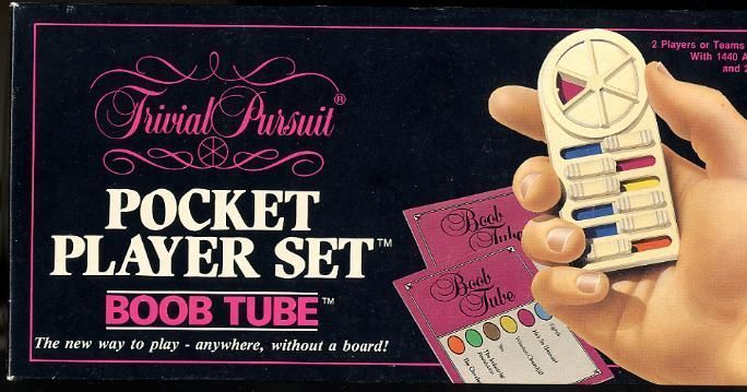 Trivial Pursuit Pocket Player Set Boob Tube Board Game BoardGameGeek