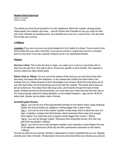 Hentai Island Survival Rpg Item Rpggeek