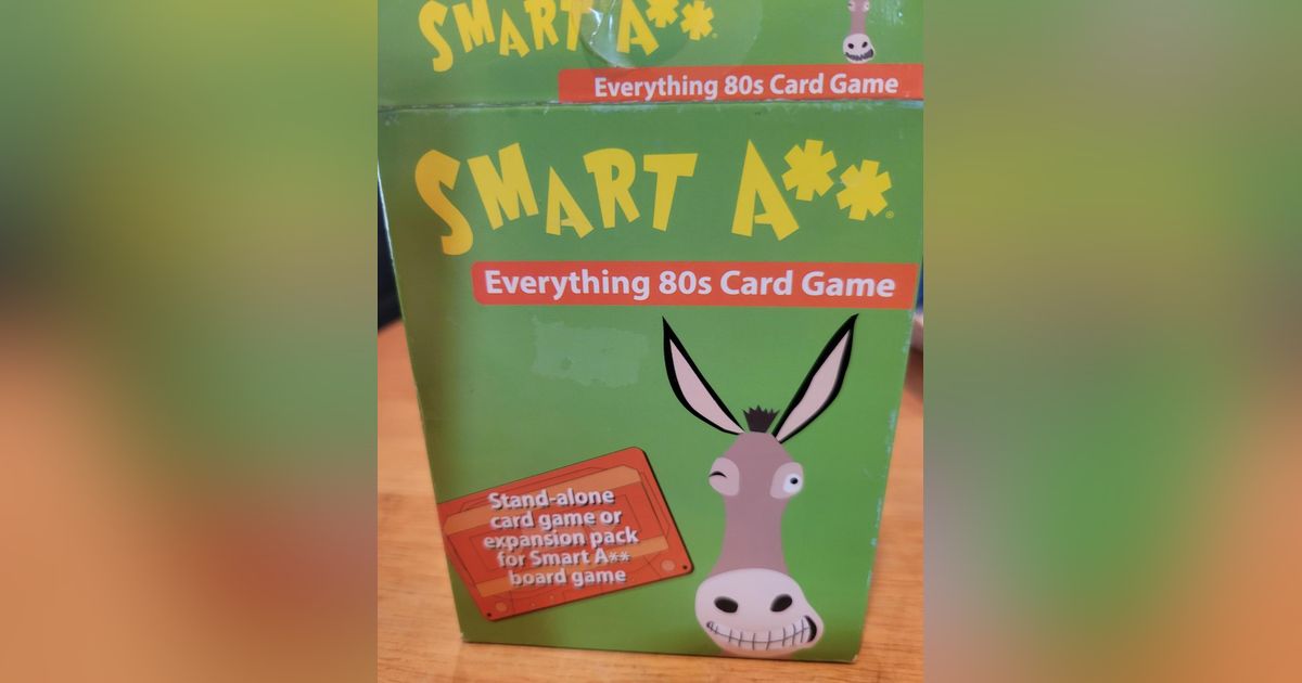 Smart Ass Everything 80 S Card Game Board Game BoardGameGeek