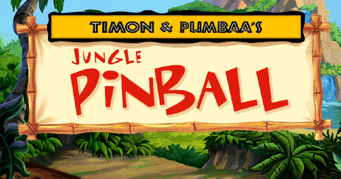 Disney S Hot Shots Timon And Pumbaa S Jungle Pinball Video Game VideoGameGeek