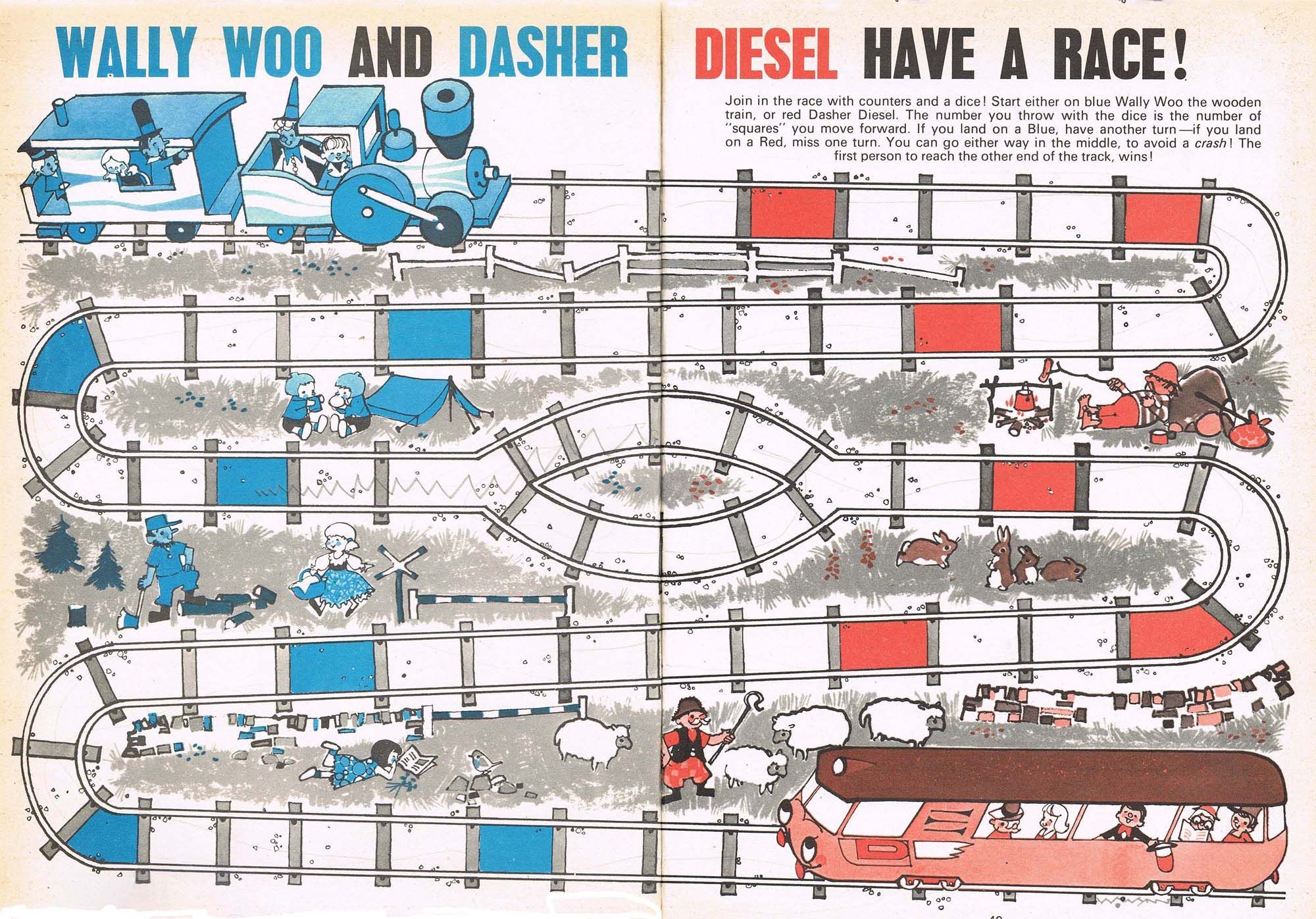 Wally Woo and Dasher Diesel Have a Race!