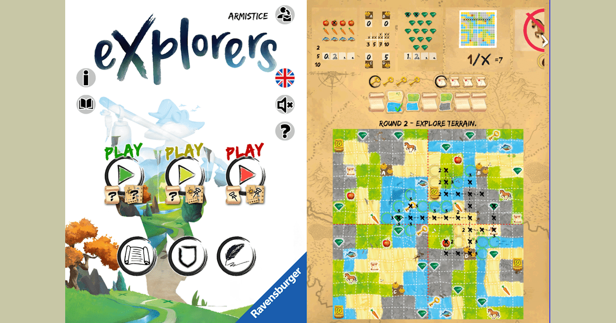 New 2021 Explorers App for Android and IOS Juegos Roll & Write
