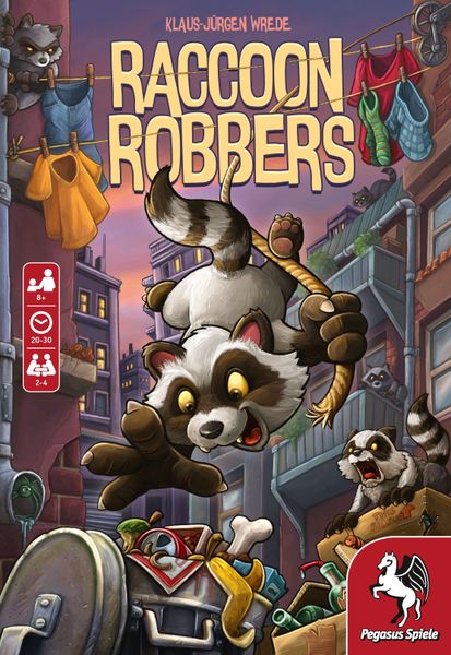 Raccoon Robbers, cover, German edition 2022, Pegasus Spiele, 52156G