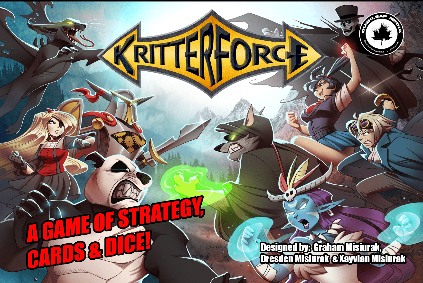 KritterForce: A Game of Strategy, Cards & Dice!