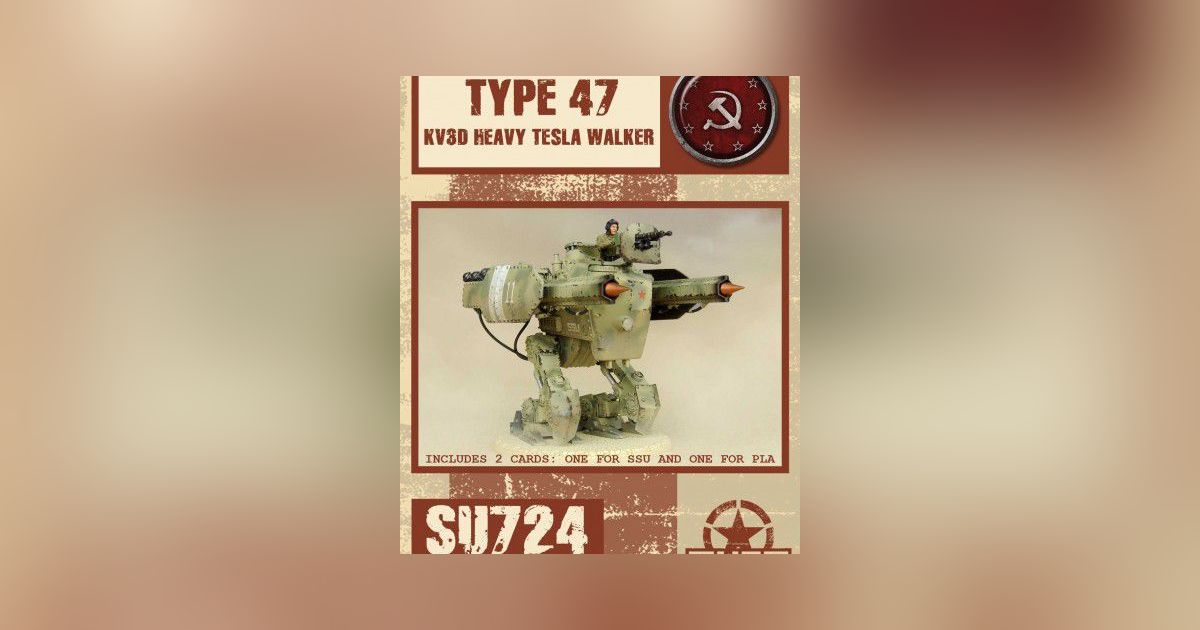Dust 1947: Type 47 Heavy Tesla Walker | Board Game | BoardGameGeek