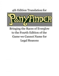 RPG Item: 4th Edition Translation for Ponyfinder