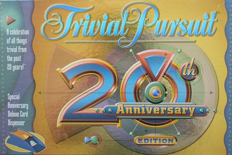 Parts Details about   Trivial Pursuit 20th Anniversary Edition Dispenser & about 600 Cards 