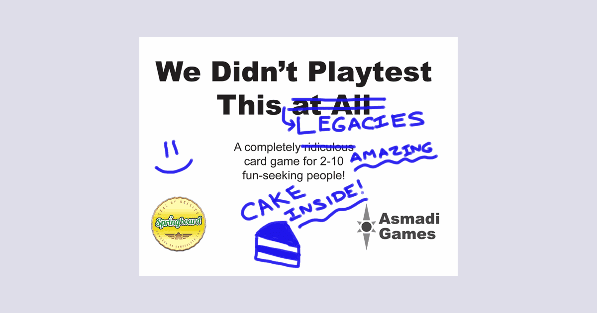 We Didn't Playtest This Legacies Board Game BoardGameGeek