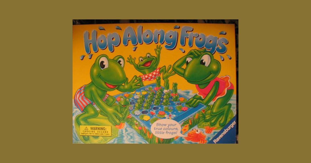 hop along frogs  board game  boardgamegeek