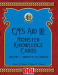 RPG Item: GM's Aid III: Monster Knowledge Cards Volume I - Aboleth to Fungus