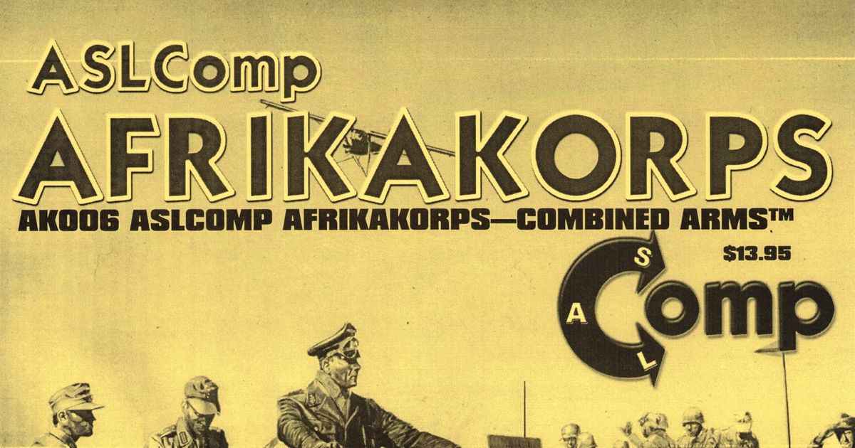 ASL Comp Afrikakorps Combined Arms Board Game BoardGameGeek