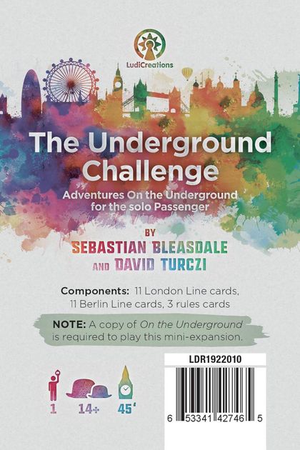 On The Underground The Underground Challenge Board Game Boardgamegeek