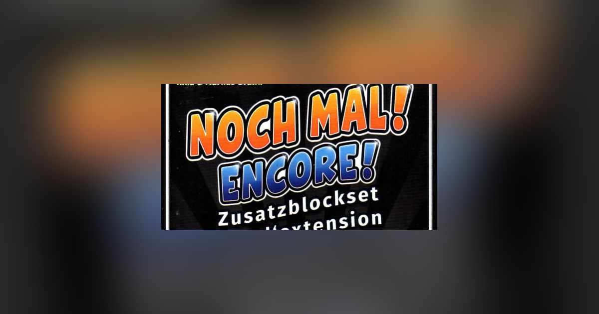 Noch mal!: Zusatzblockset | Board Game | BoardGameGeek