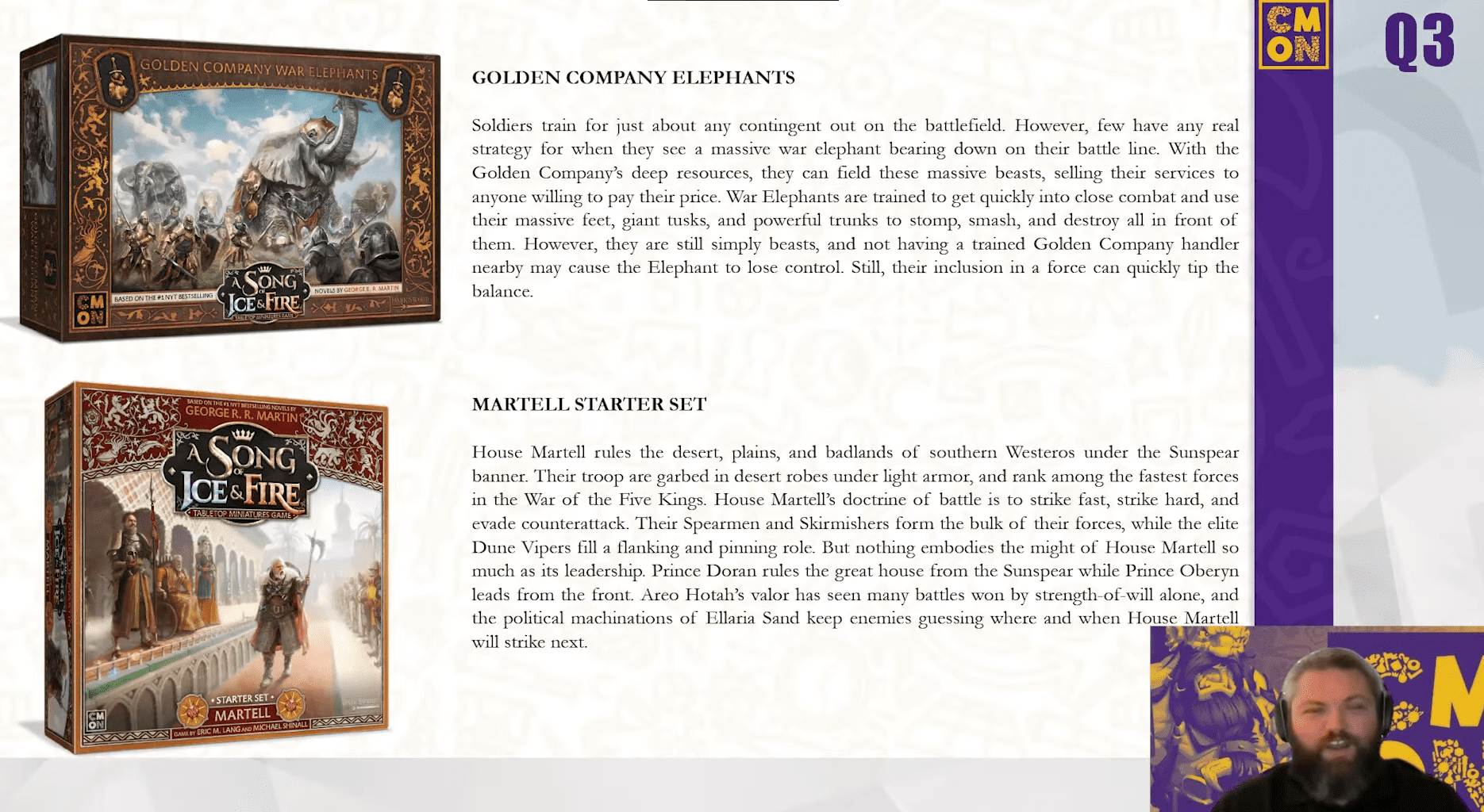 House Martell appears to be confirmed A Song of Ice & Fire Tabletop