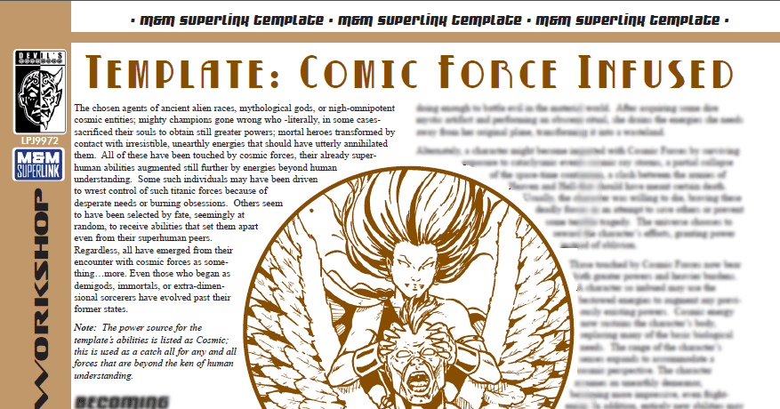 Template: Comic Force Infused | RPG Item | RPGGeek