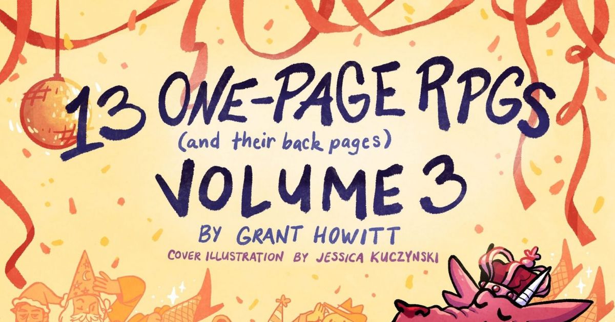13 OnePage RPGs (and Their Back Pages) Volume 3 RPG Item RPGGeek