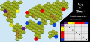 Age of Steam Expansion: Airlines / The Mediterranean