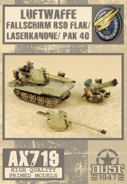 Dust 1947: Luftwaffe Fallschirm RSO Flak/Laserkanone/Pak 40