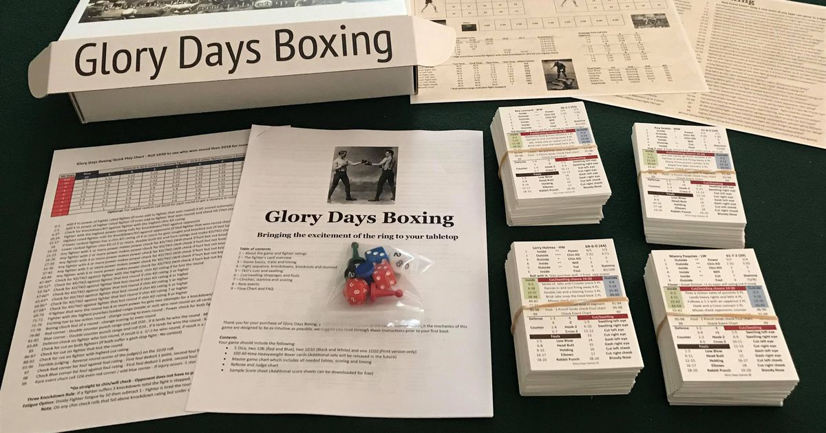 Glory Days Boxing Board Game BoardGameGeek