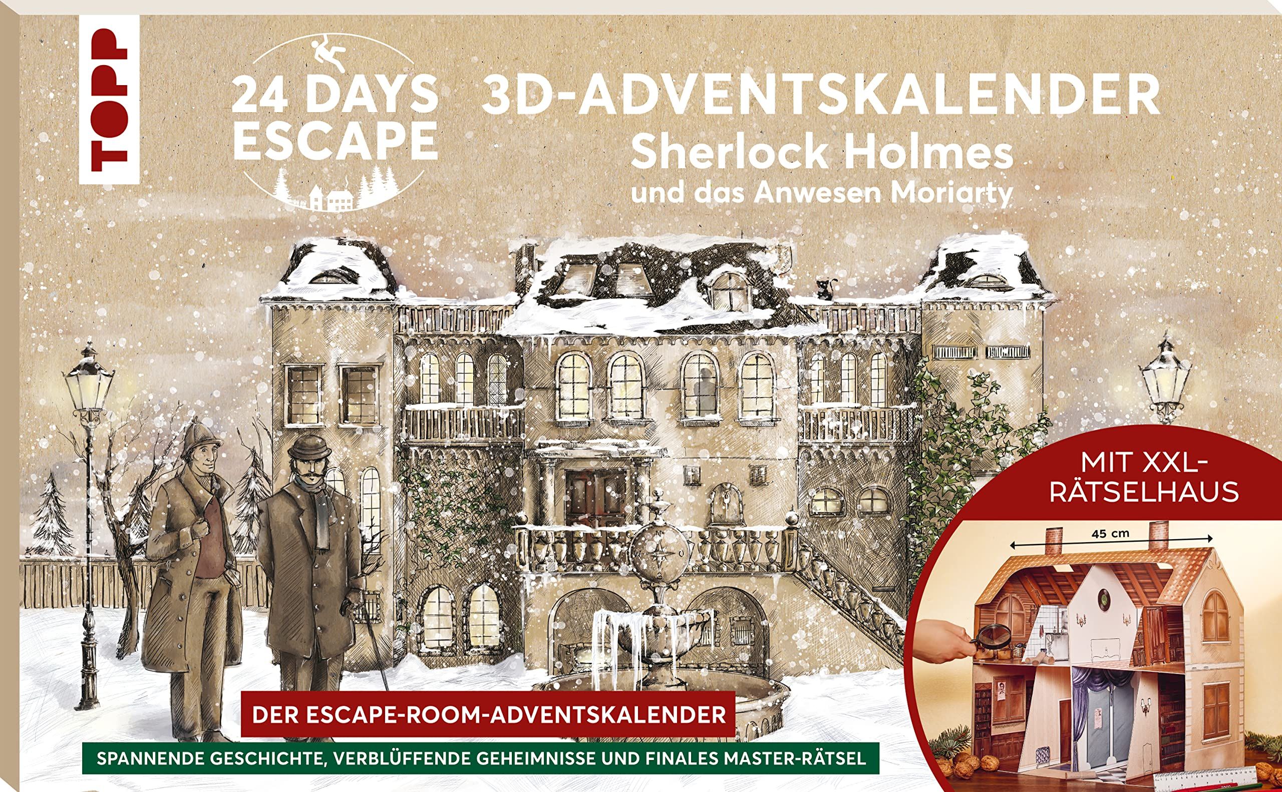 24 Days Escape: 3D-Adventskalender – Sherlock Holmes und das Anwesen Moriarty cover