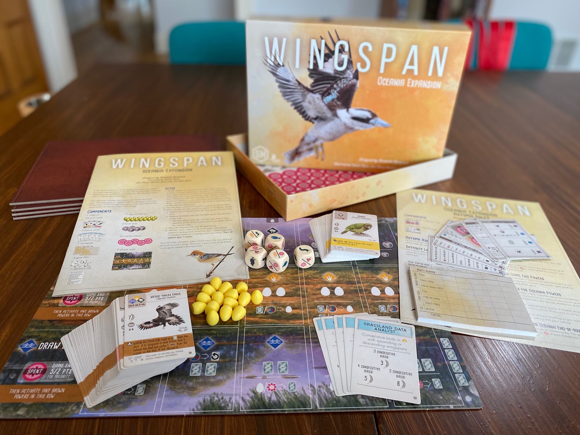 For Ages:10+ Free Expedited Shipping! Wingspan Oceania Expansion Strategy Game