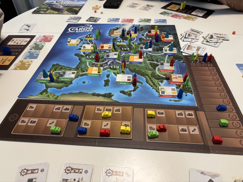 4 player game - close to end of game
