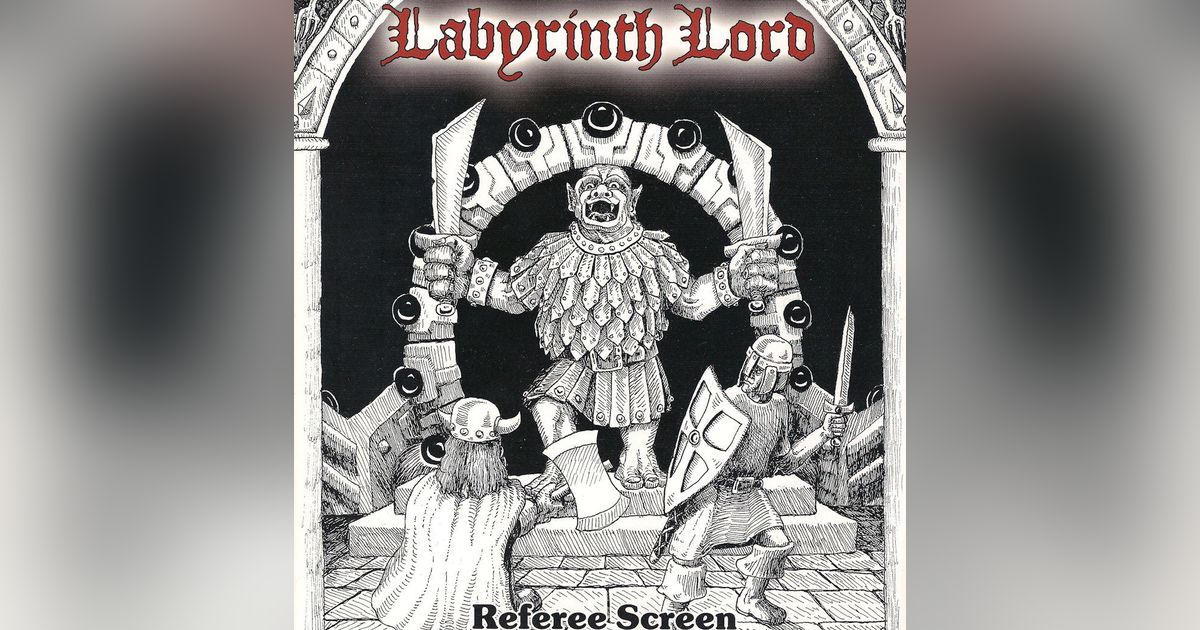 Labyrinth Lord Referee Screen RPG Item RPGGeek
