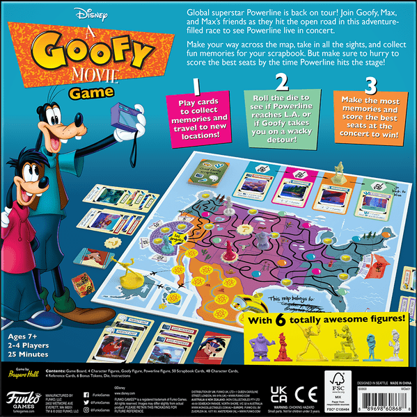 Disney A Goofy Movie Game, Funko Games, 2022 — back cover (image provided by the publisher)