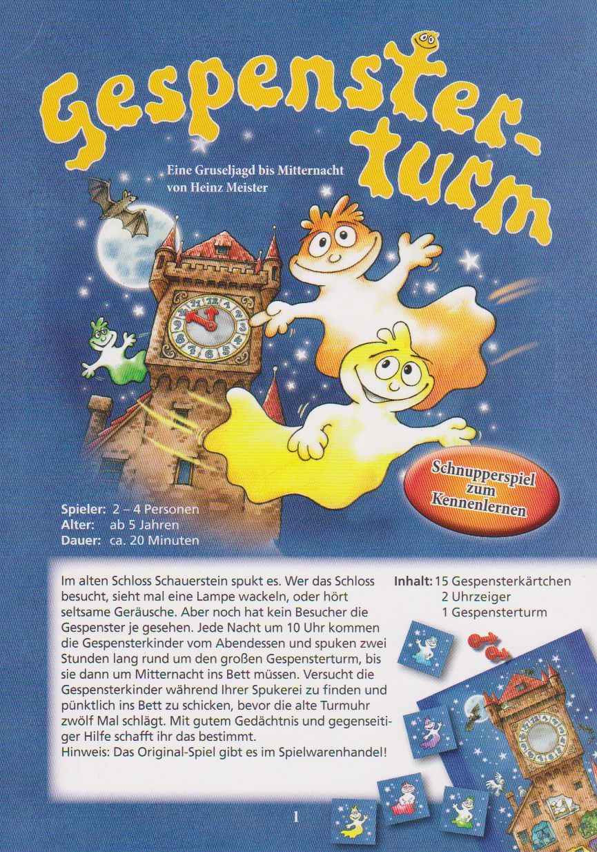 Gespensterturm Schnupperspiel