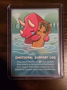 Happy Little Dinosaurs: Emotional Support Log Promo Card | Board Game |  BoardGameGeek