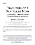 RPG Item: CALI3-4: Fragments of a Shattered Mind