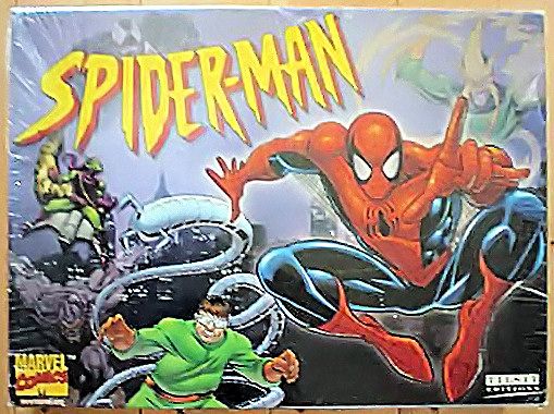 SPIDER-MAN THE BOARD GAME BY DRUMMOND PARK 2001 GAME PARTS. 