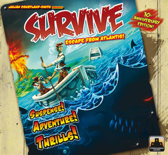 1982 Board Game Parts: SURVIVE Escape the Sinking Island Parker Brothers 
