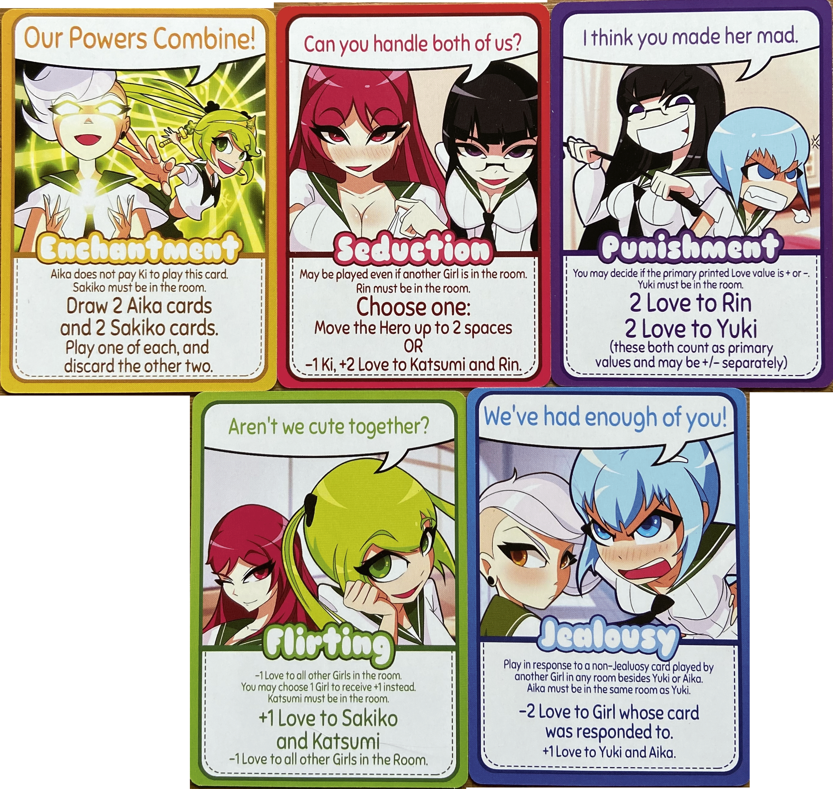 Love Battle! High School: Our Powers Combine! Promo Cards cover