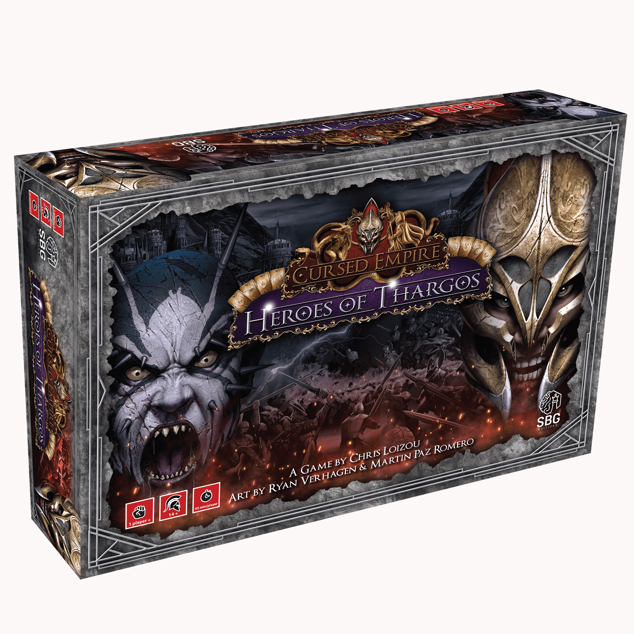 Boîte du jeu Cursed Empire: Heroes of Thargos