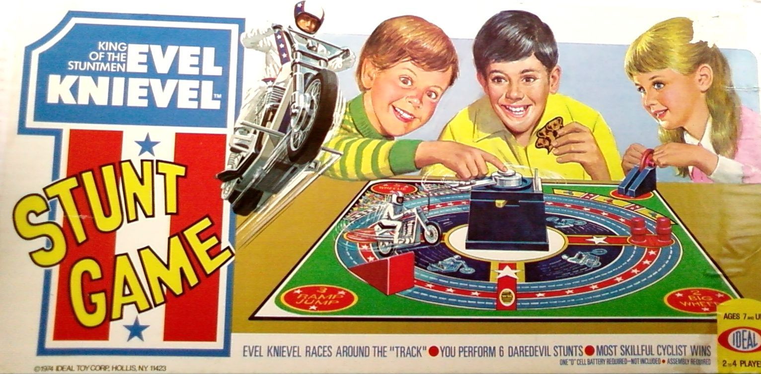 Evel Knievel Stunt Game box art