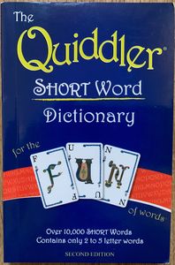 The Quiddler SHORT Word Dictionary | Board Game Accessory