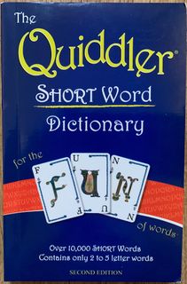 The Quiddler SHORT Word Dictionary