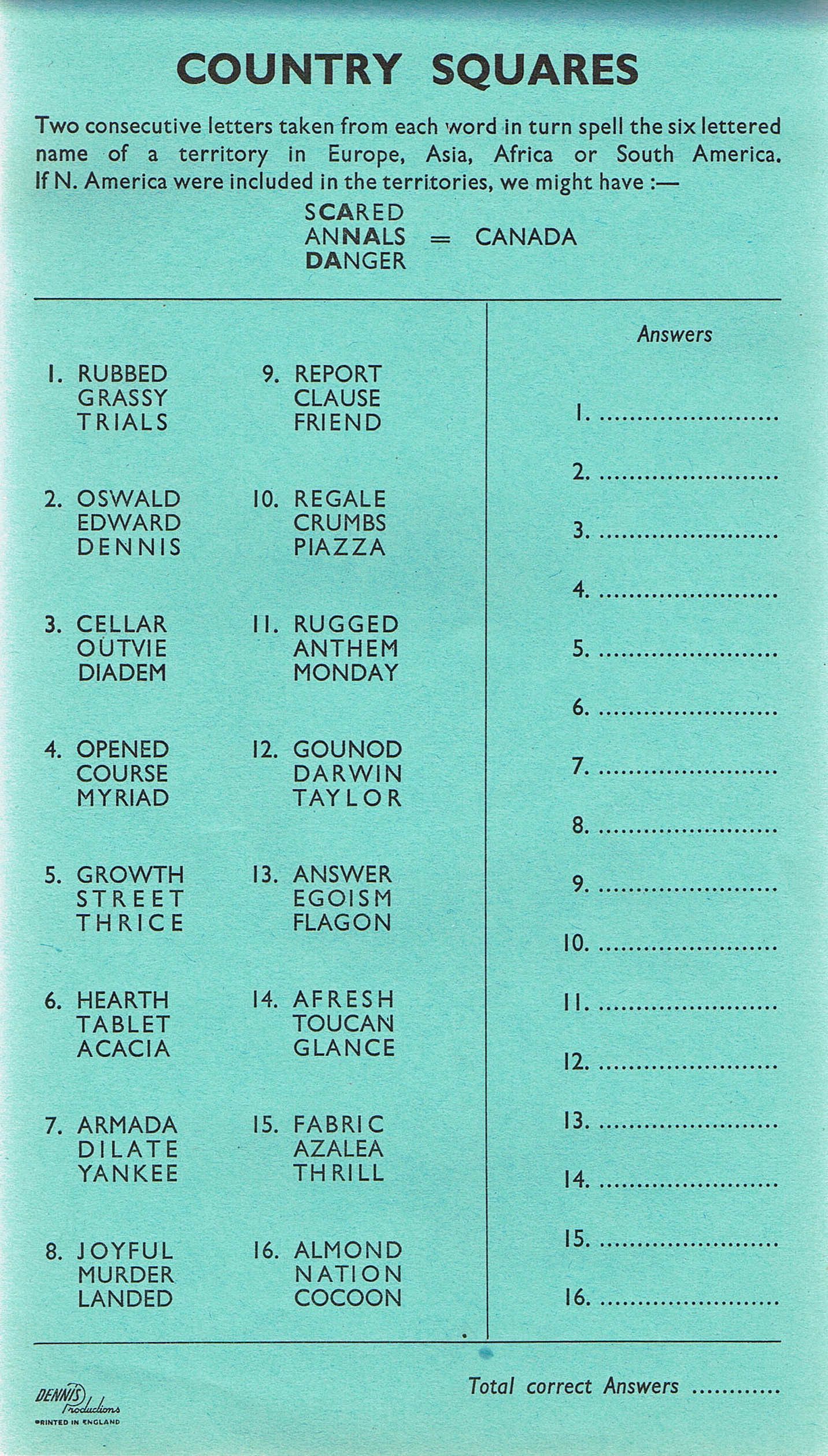 Country Squares