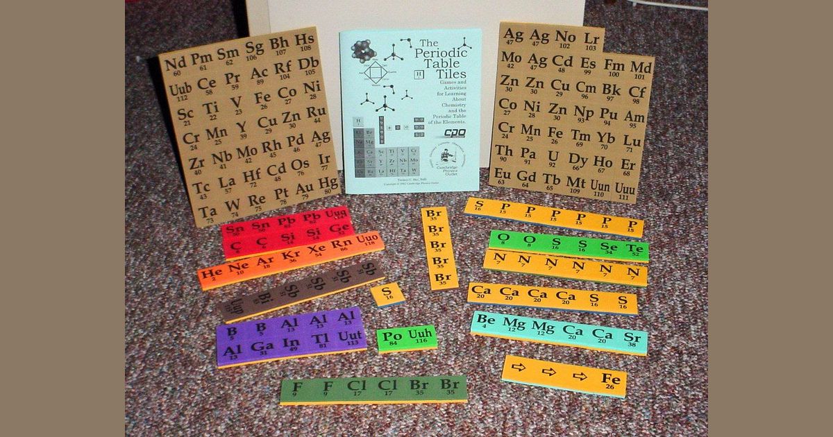 the periodic table tiles board game boardgamegeek
