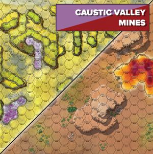 BattleTech: Alien Worlds – Caustic Valley/Mines Battlemat