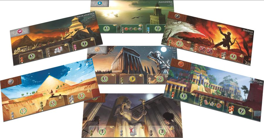7 Wonders と拡張・ワンダーパックボードゲームセット(英語版)(初版) 7 Wonders Wonder Pack Expansion