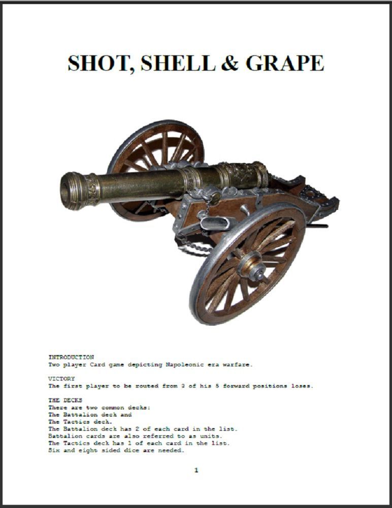 Shot, Shell & Grape