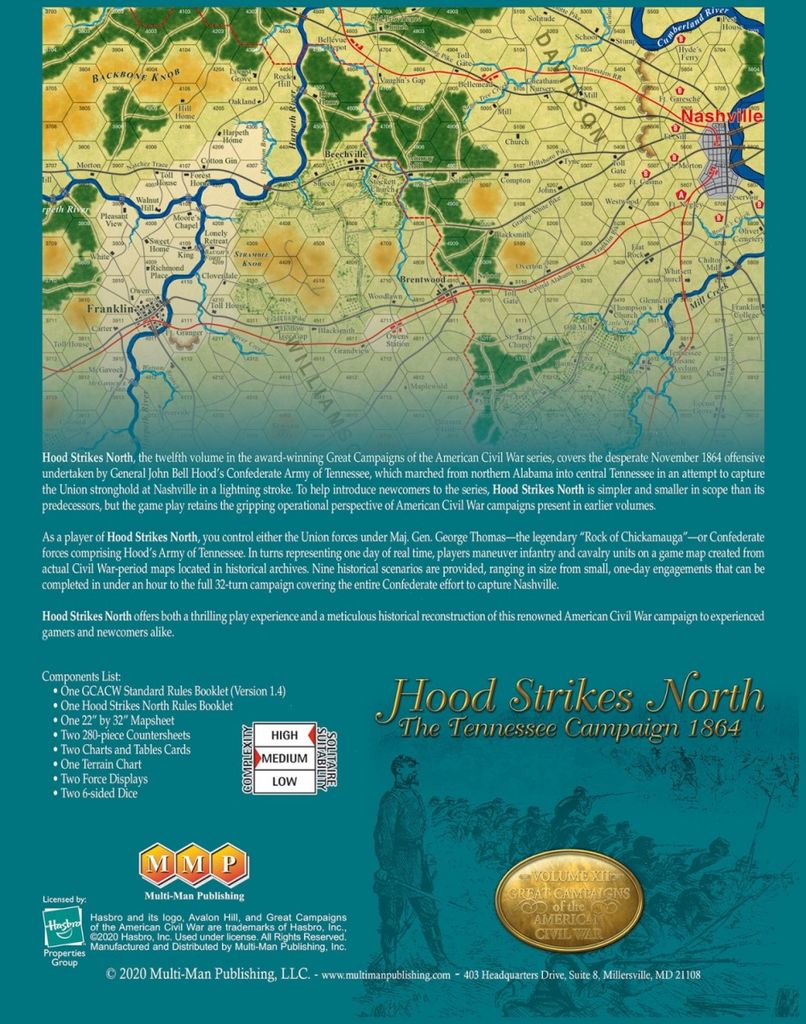 Hood Strikes North The Tennessee Campaign Fall 1864 Image Boardgamegeek