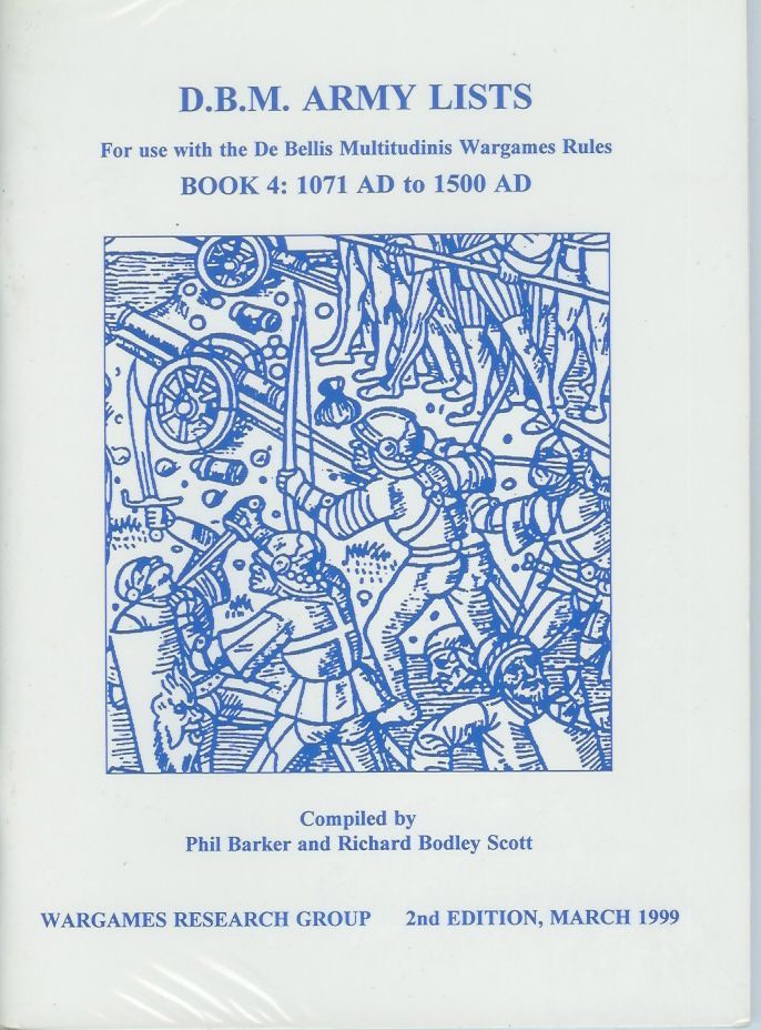 Coperta DBM Army Lists Book 4: 1071 AD to 1500 AD