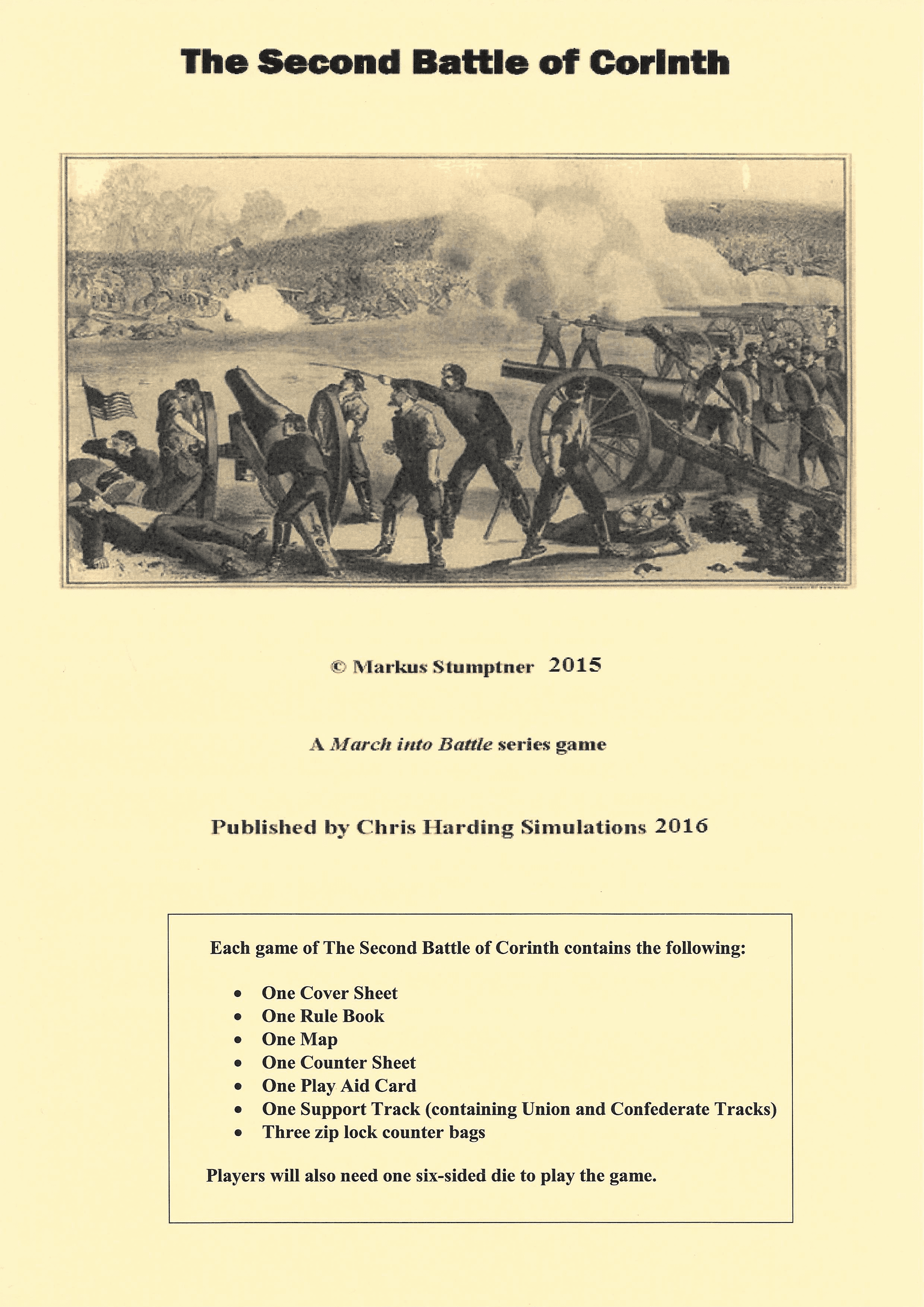 The Second Battle of Corinth box art