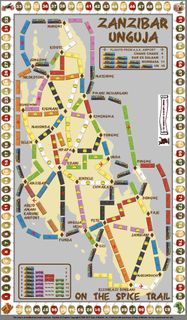 Zanzibar: Unguja (fan expansion for Ticket to Ride)