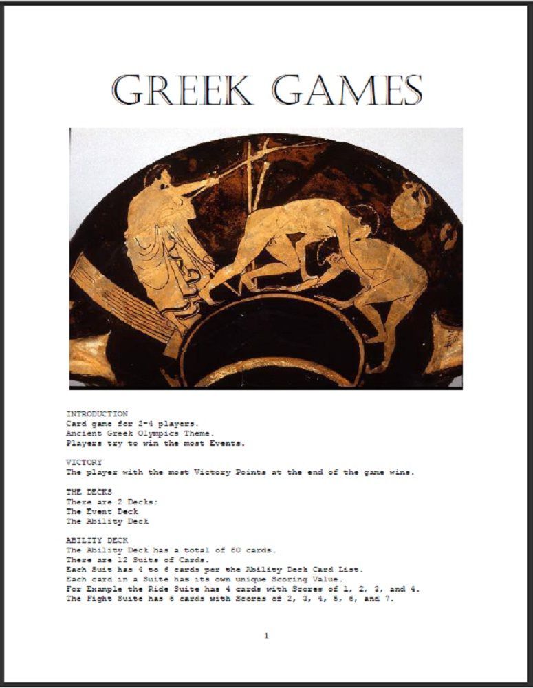 Greek Games