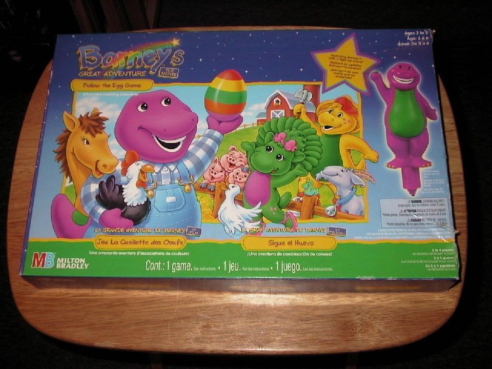 Barney's Follow the Egg Game box art
