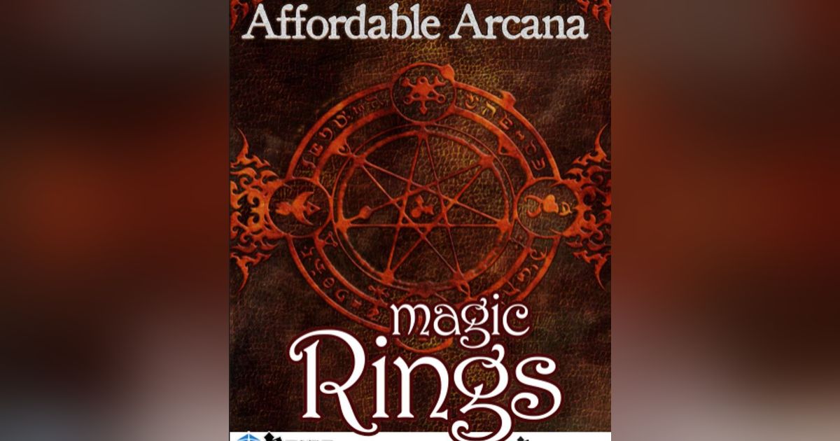 Affordable Arcana: Magic Rings | RPG Item | RPGGeek